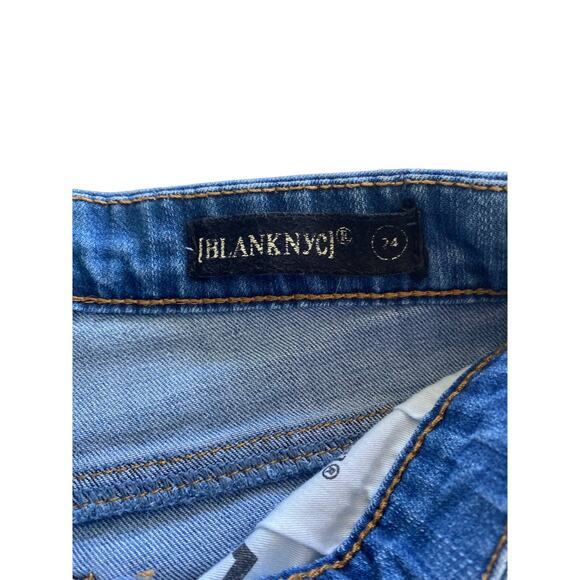 BLANKNYC FANCY THAT RUFFLE HEM SKINNY JEANS SIZE 24 - Picture 7 of 11